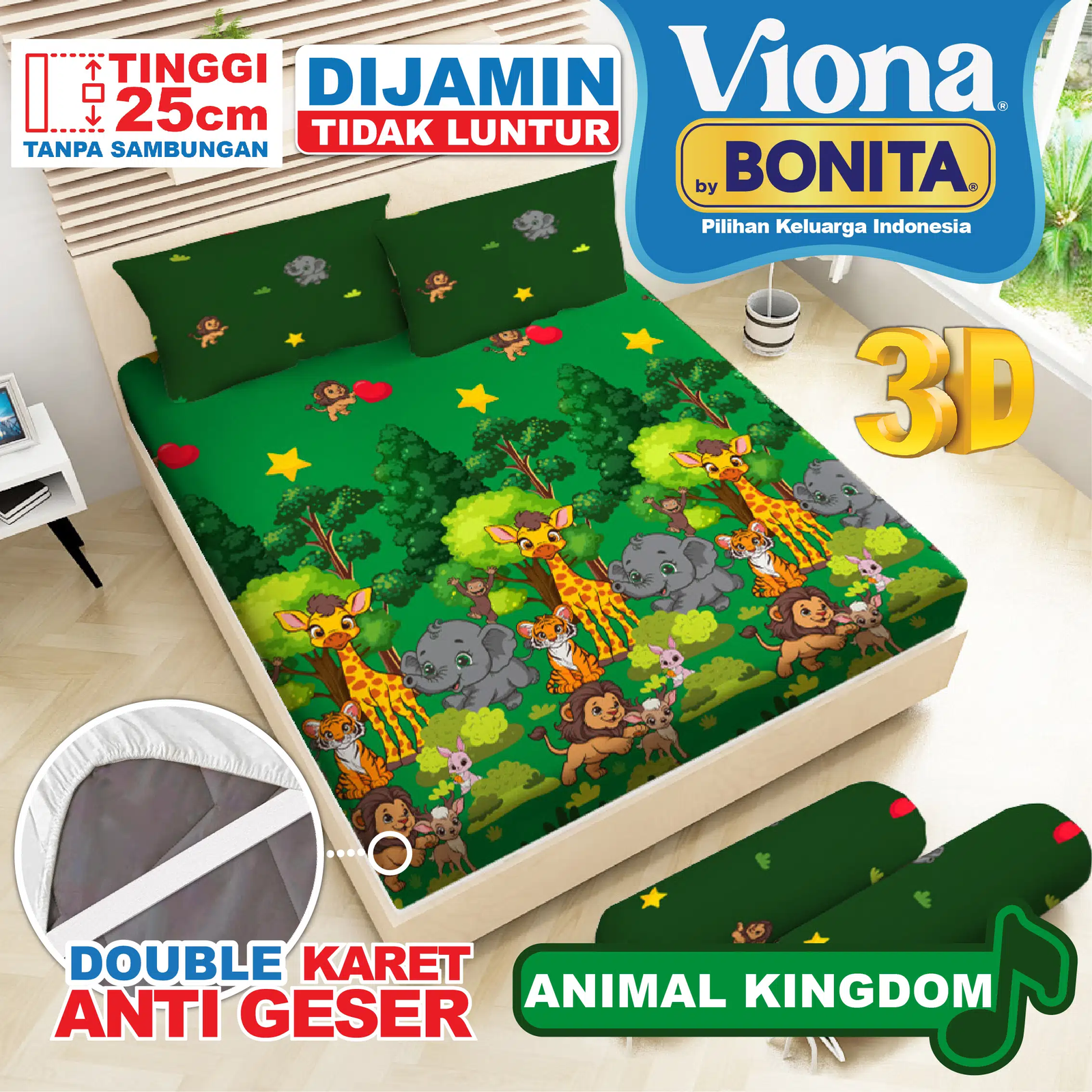 sprei-viona-motif-anak-animal-kingdom